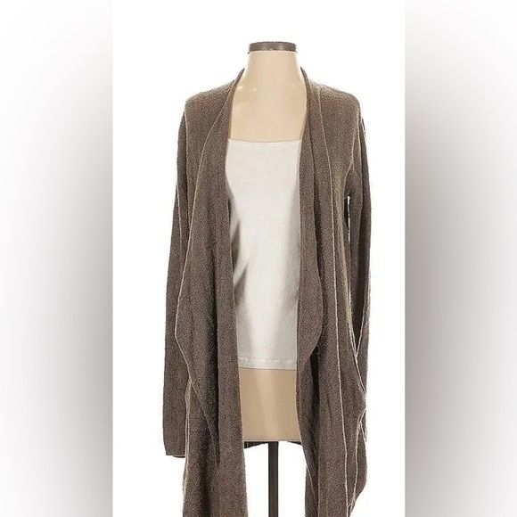 Barefoot Dreams Cocoa Draped Cardigan - Picture 6 of 11